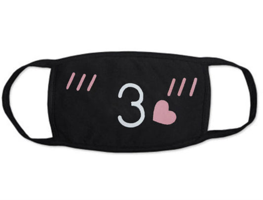 Emoticon cara gruesa máscara de cosplay