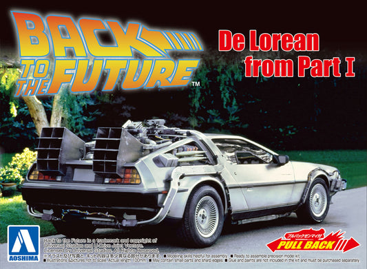 1/43 BACK TO THE FUTURE 1/43 Pullback DELOREAN from PART I Model Kit Figure Super Anime Store