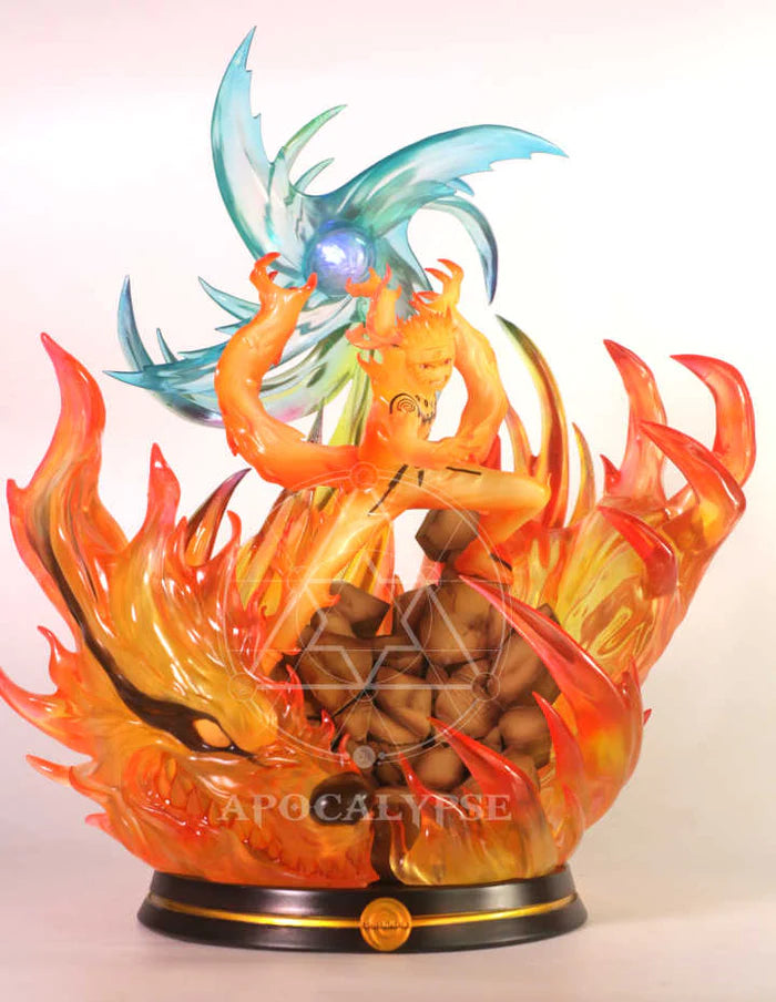 Naruto Shippuden Apocalypse Kurama & Sage Mode Naruto Resin Statue