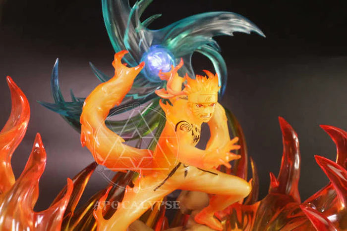 Naruto Shippuden Apocalypse Kurama & Sage Mode Naruto Resin Statue