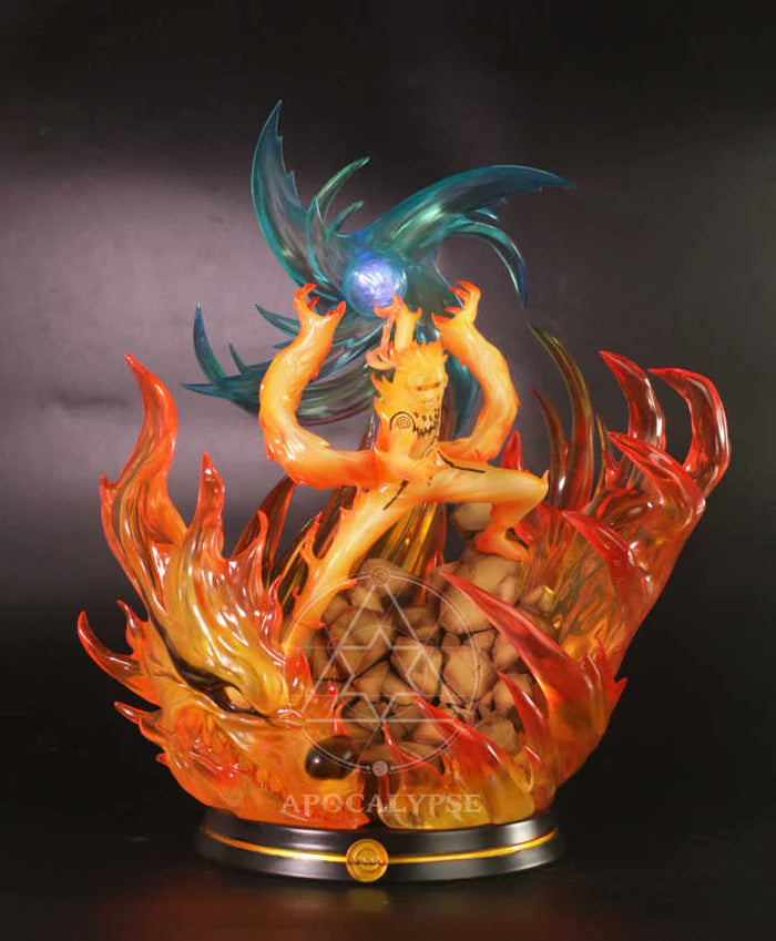 Naruto Shippuden Apocalypse Kurama & Sage Mode Naruto Resin Statue