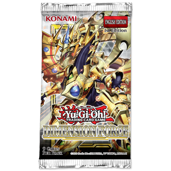 Yu-Gi-Oh! TCG: paquete de potenciador Dimension Force (1 paquete)
