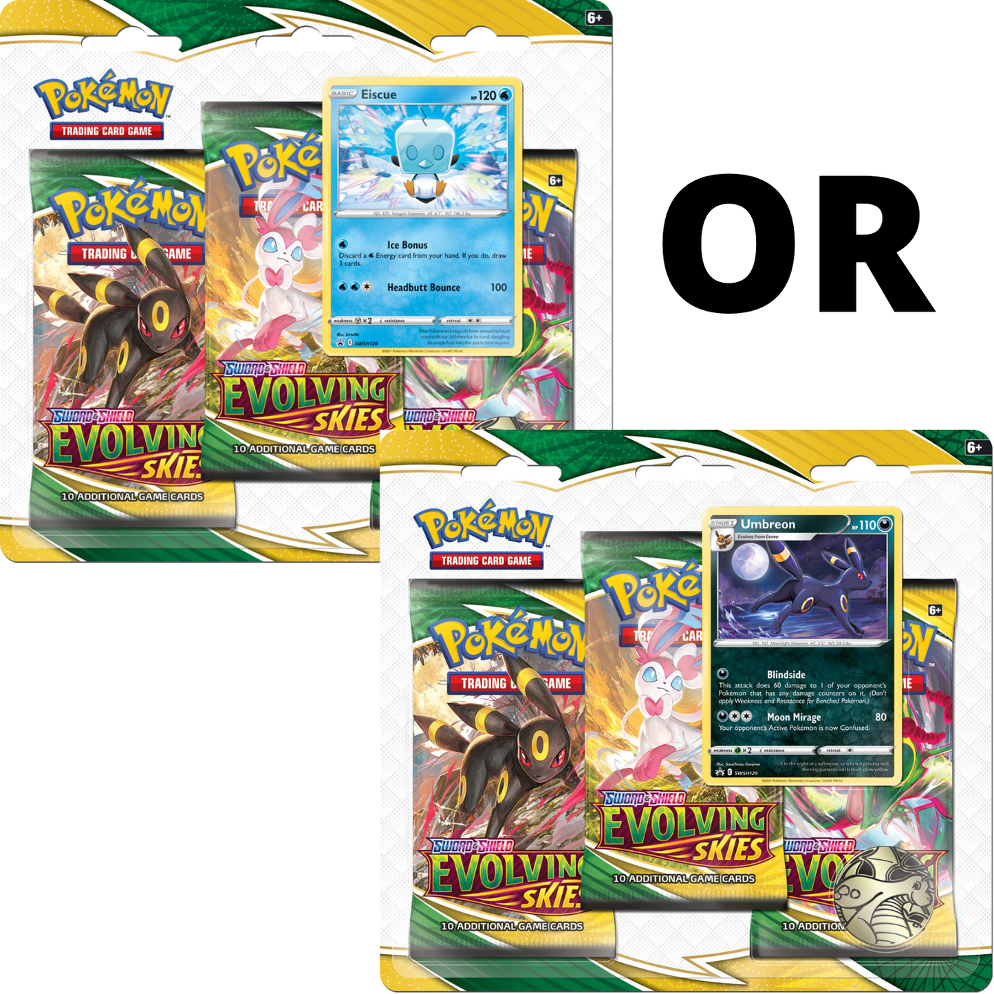 Pokemon TCG: Sword & Shield Evolving Skies 3-Booster Blister Pack Super Anime Store
