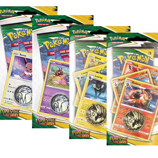 Pokemon TCG: Sword & Shield Evolving Skies Checklane Blister Display Super Anime Store