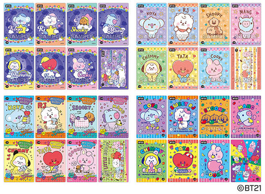 BT21 Clear Card Collection Gum Blind Box (1 Blind Box)