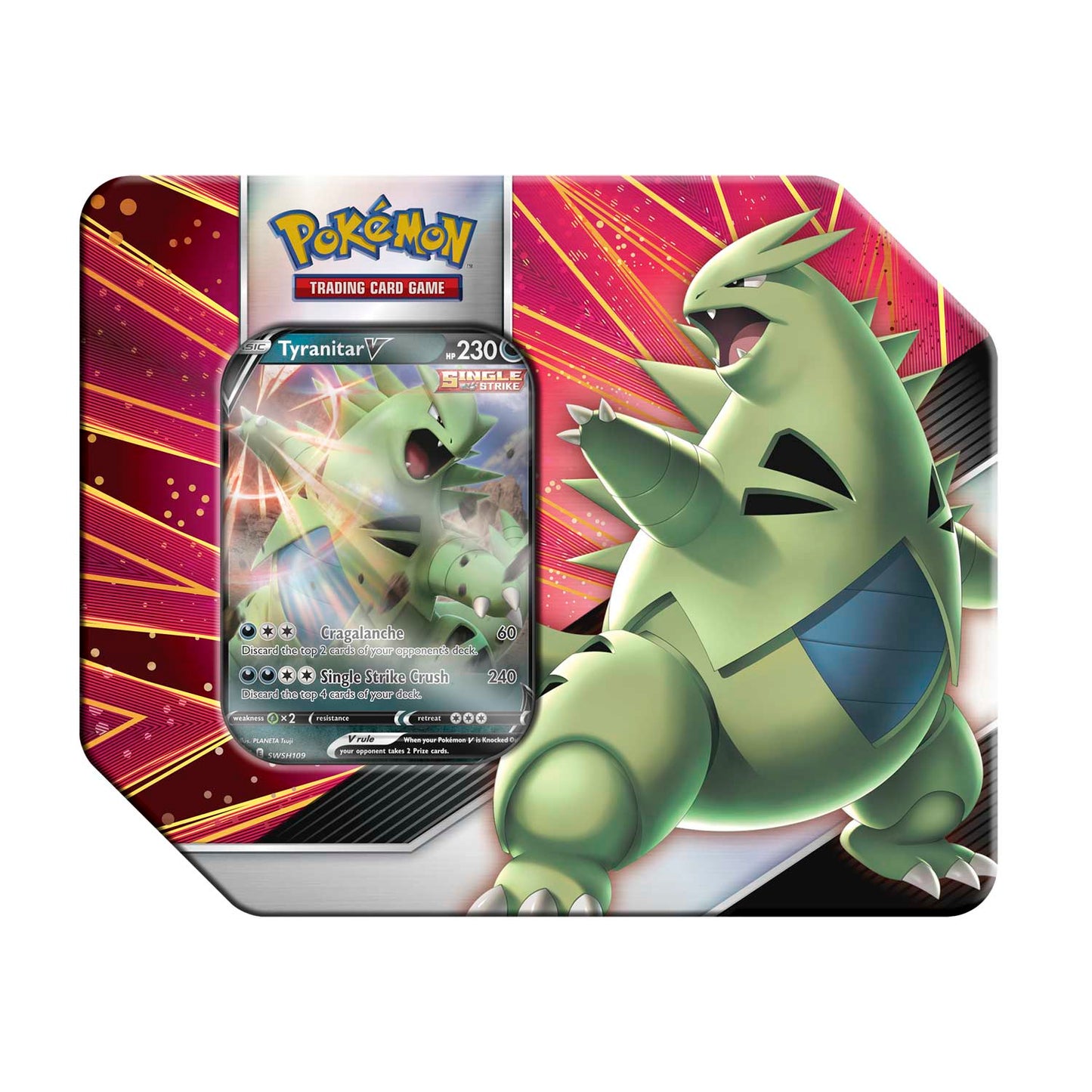 Pokémon TCG: V Strikers Tin (Tyranitar V) Super Anime Store