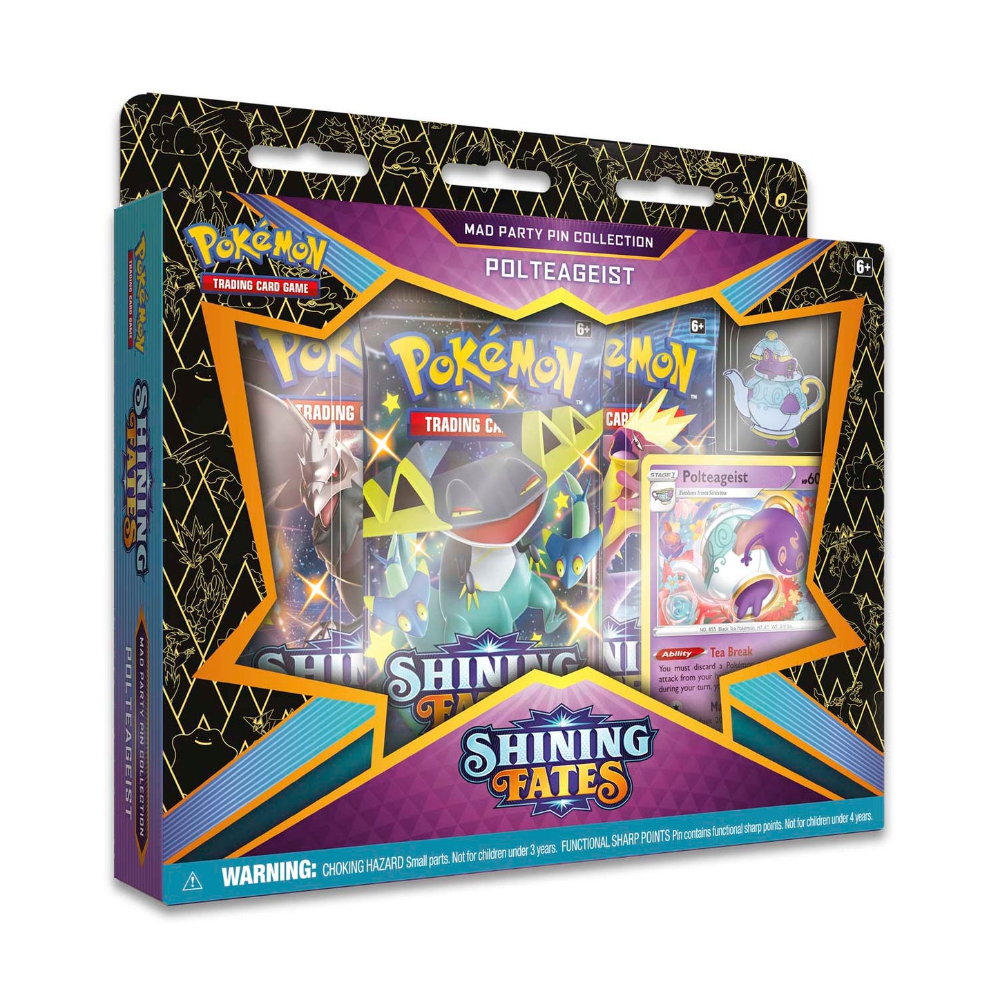 Pokémon TCG: Shining Fates Mad Party Pin Collection (Polteageist) Super Anime Store