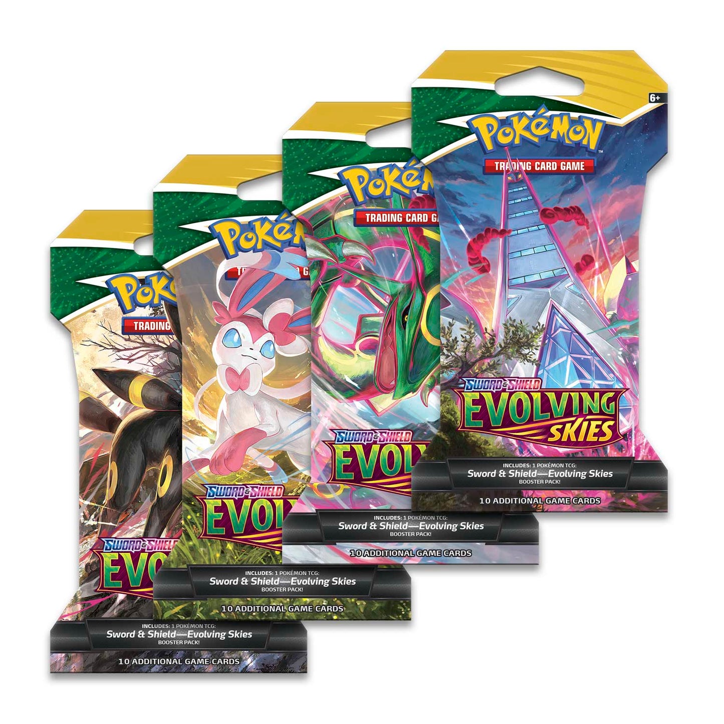 Pokémon TCG: Sword & Shield-Evolving Skies Sleeved Booster Pack (10 Cards) Super Anime Store