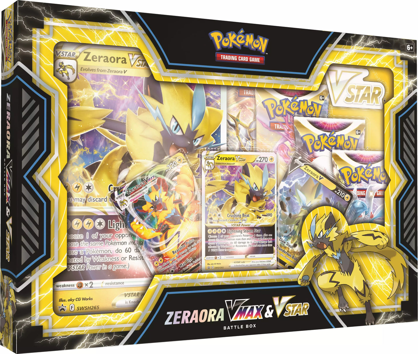 Caja de combate Zeraora VMAX y VSTAR de JCC Pokémon