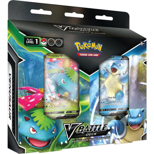 Pokemon TCG: V Battle Deck  Venusaur V vs. Blastoise V Bundle Super Anime Store