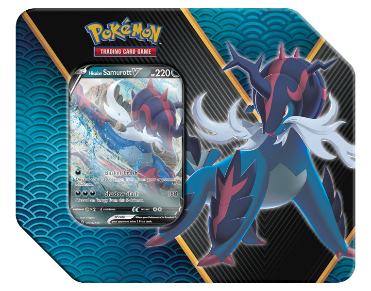 Pokémon TCG: Divergent Powers Tin Hisuian Samurott V Tin