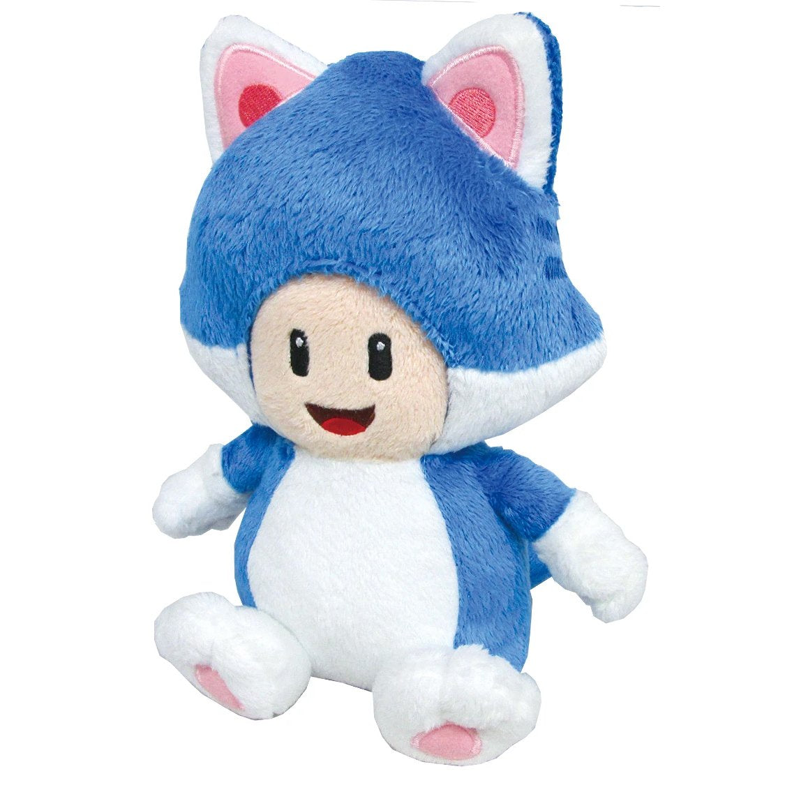 Super Mario 3D World Series Neko Cat Toad Plush, 8" Super Anime Store