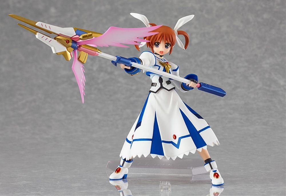 Max Factory Magical Girl Lyrical Nanoha: Nanoha Takamachi "Sacred Mode" Figma 159 Action Figure - Super Anime Store FREE SHIPPING FAST SHIPPING USA