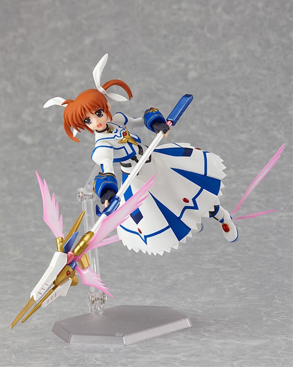 Max Factory Magical Girl Lyrical Nanoha: Nanoha Takamachi "Sacred Mode" Figma 159 Action Figure - Super Anime Store FREE SHIPPING FAST SHIPPING USA