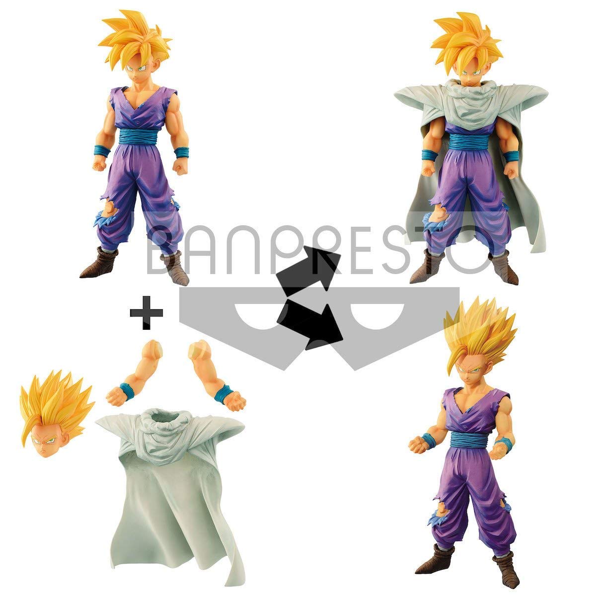 Banpresto Dragon Ball Super Saiyan Son Gohan Resolution of Soldiers Grandista - Super Anime Store FREE SHIPPING FAST SHIPPING USA