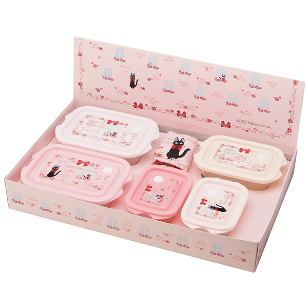Jiji Rose Lunch Gift Set (6 piece) "Kiki's Delivery Service" Skater Bento Super Anime Store