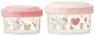 Contenedor de alimentos de almacenamiento de válvula de aire de personajes  de Sanrio Hello Kitty (2 piezas)