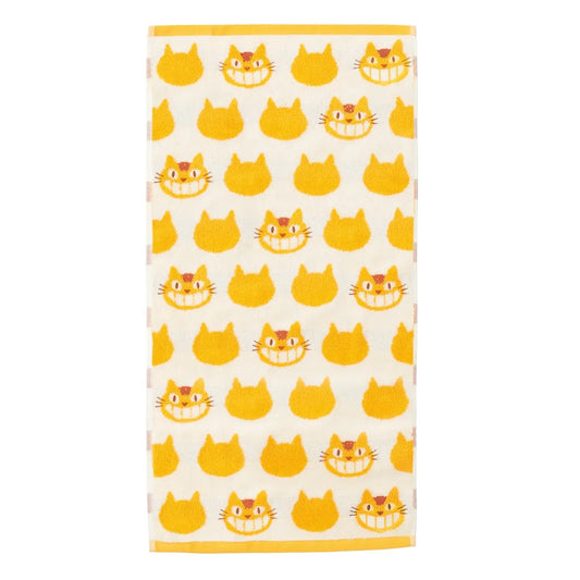 Mein Nachbar Totoro Catbus großes Badetuch gelb und weiß
