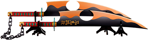 Espada Nichirin (Tengen Uzui) "Demon Slayer: Kimetsu no Yaiba", Bandai Spirits Proplica