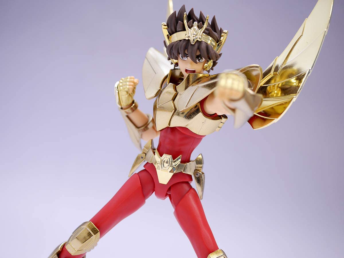 Bandai Saint Cloth Myth EX Pegasus Seiya (Newly Born Saint Cloth) ~ Golden Limited Edition Figure ~ - Super Anime Store FREE SHIPPING FAST SHIPPING USA