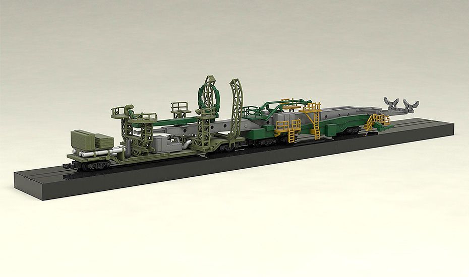 MODEROID 1/150 Modelo de plástico Soyuz Rocket & Kit de modelo de tren de transporte