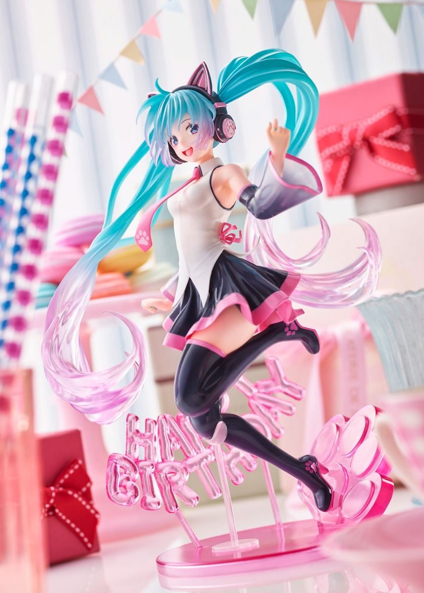 Hatsune Miku Geburtstag2021 AMP Figur Happy Cat ver Preisfigur