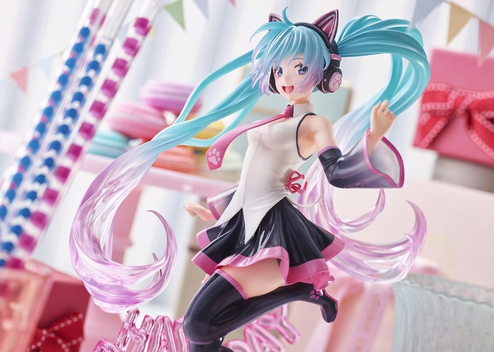 Hatsune Miku Geburtstag2021 AMP Figur Happy Cat ver Preisfigur