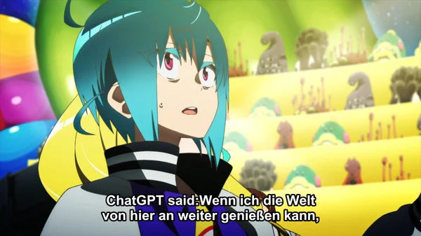 Crunchyroll's German Necronomico and the Cosmic Horror Show Subtitles Lists 'ChatGPT'