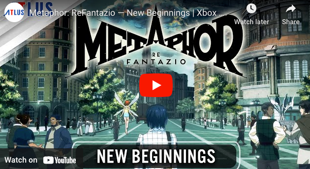 Metaphor: ReFantazio Game Streams Animated Trailer