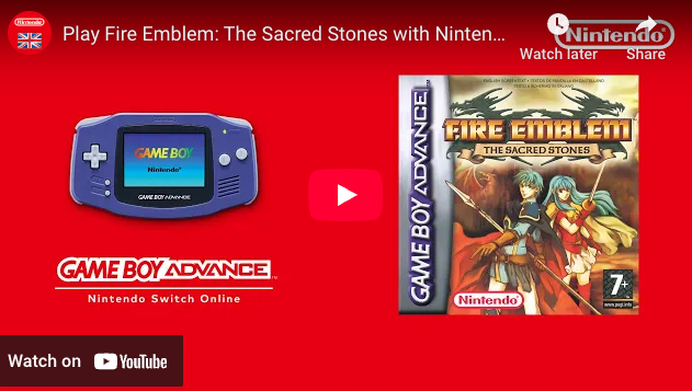 Nintendo Switch Online Adds Fire Emblem: The Sacred Stones in Expansion Pack