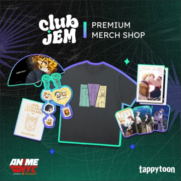 Tappytoon Returns to Anime NYC 2025 with Exclusive Club JEM Merch