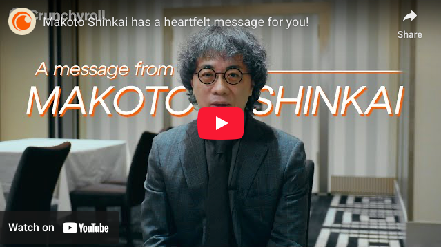 Makoto Shinkai Confirms He Is Currently Working on New Work