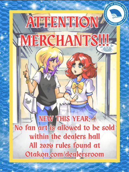 Otakon Bans Sale of Fan Art in Dealers Room