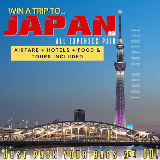 WIN A TRIP TO JAPAN FOR 2!