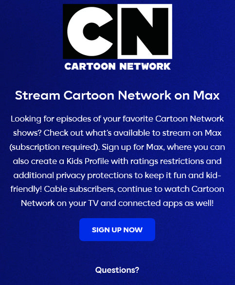 Cartoon Network's Website Shuts Down, Redirects to Max Streaming Service