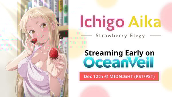 Ichigo Aika: Strawberry Elegy Anime Streams on AnimeFesta, OceanVeil on December 12