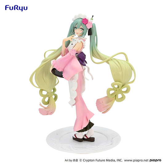 Hatsune Miku Exceed Creative Figure – Matcha Green Tea Parfait Cherry Blossom ver.- – BALD ERHÄLTLICH