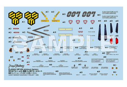PLAMAX MF-69 minimum factory Alto Saotome with VF-25F Decal Set - COMING SOON