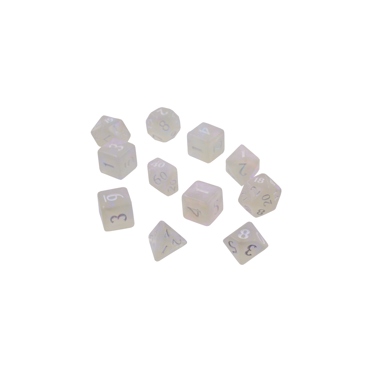 Ultra PRO: 11-Dice Set - Eclipse (Arctic White)