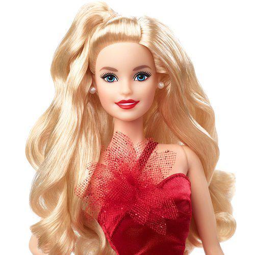 Barbie Holiday Doll 2022 (Dunkelbraun, gewelltes Blond, Hellbraun oder glattes schwarzes Haar)