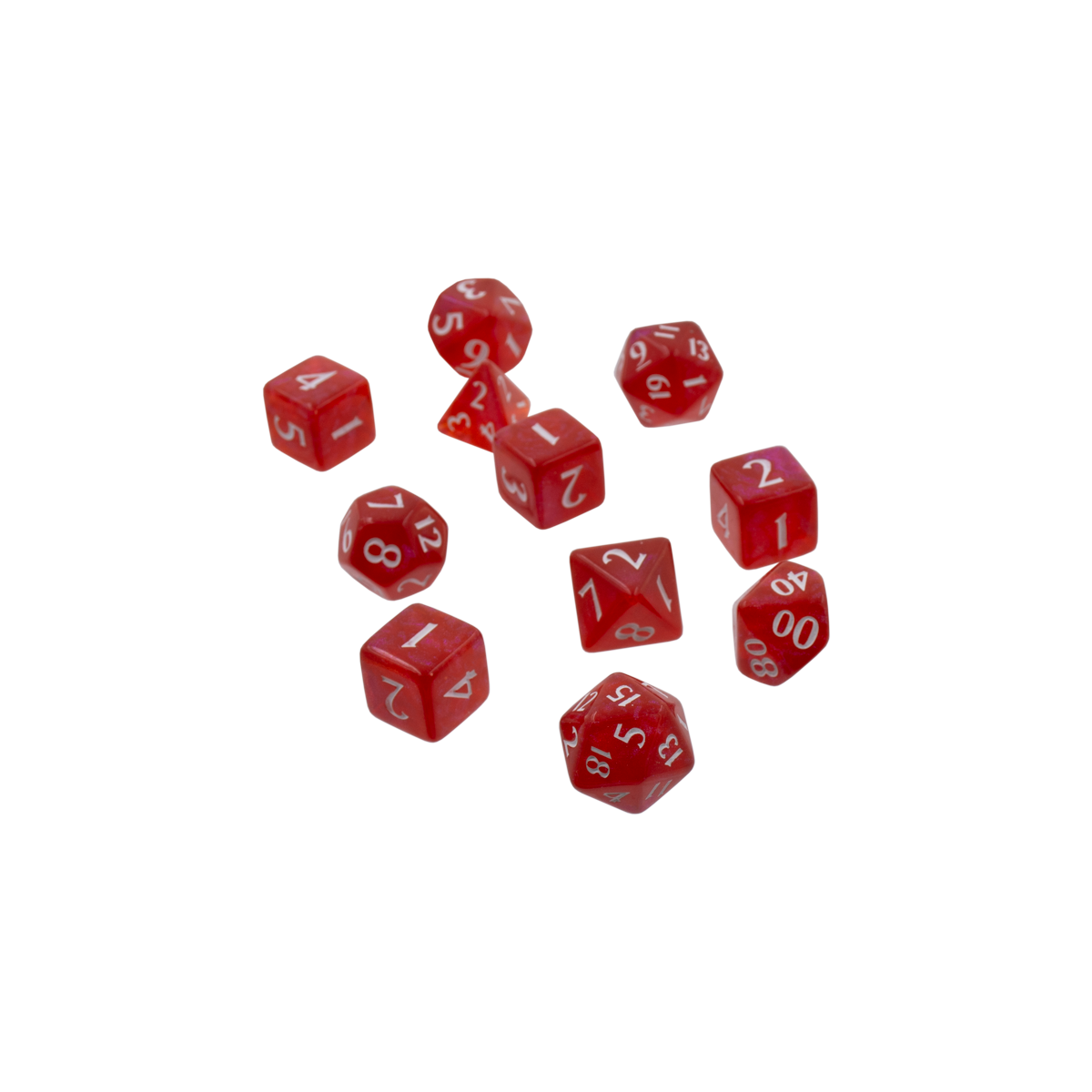 Ultra PRO: 11-Dice Set - Eclipse (Apple Red)