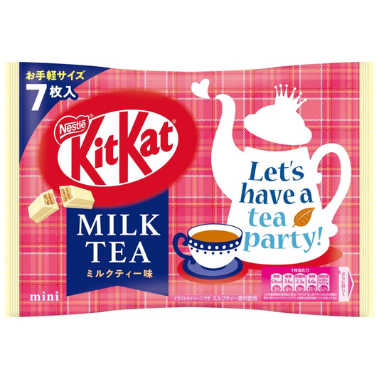 NESTLE Mini KitKat Chocolate Wafer Biscuits Milk Tea Flavor 7 Pieces