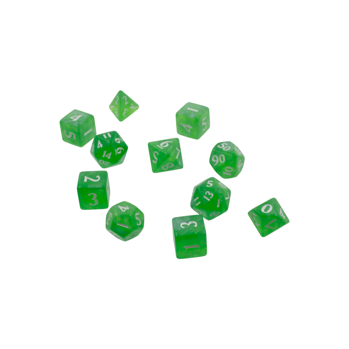 Ultra PRO: 11-Dice Set - Eclipse (Lime Green)