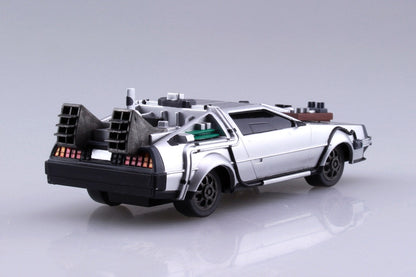 1/43 BACK TO THE FUTURE 1/43 Pullback DELOREAN from PART 3 & Rail road Model Kit