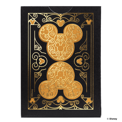 Disney Mickey Mouse inspired Black and Gold Playing Cards