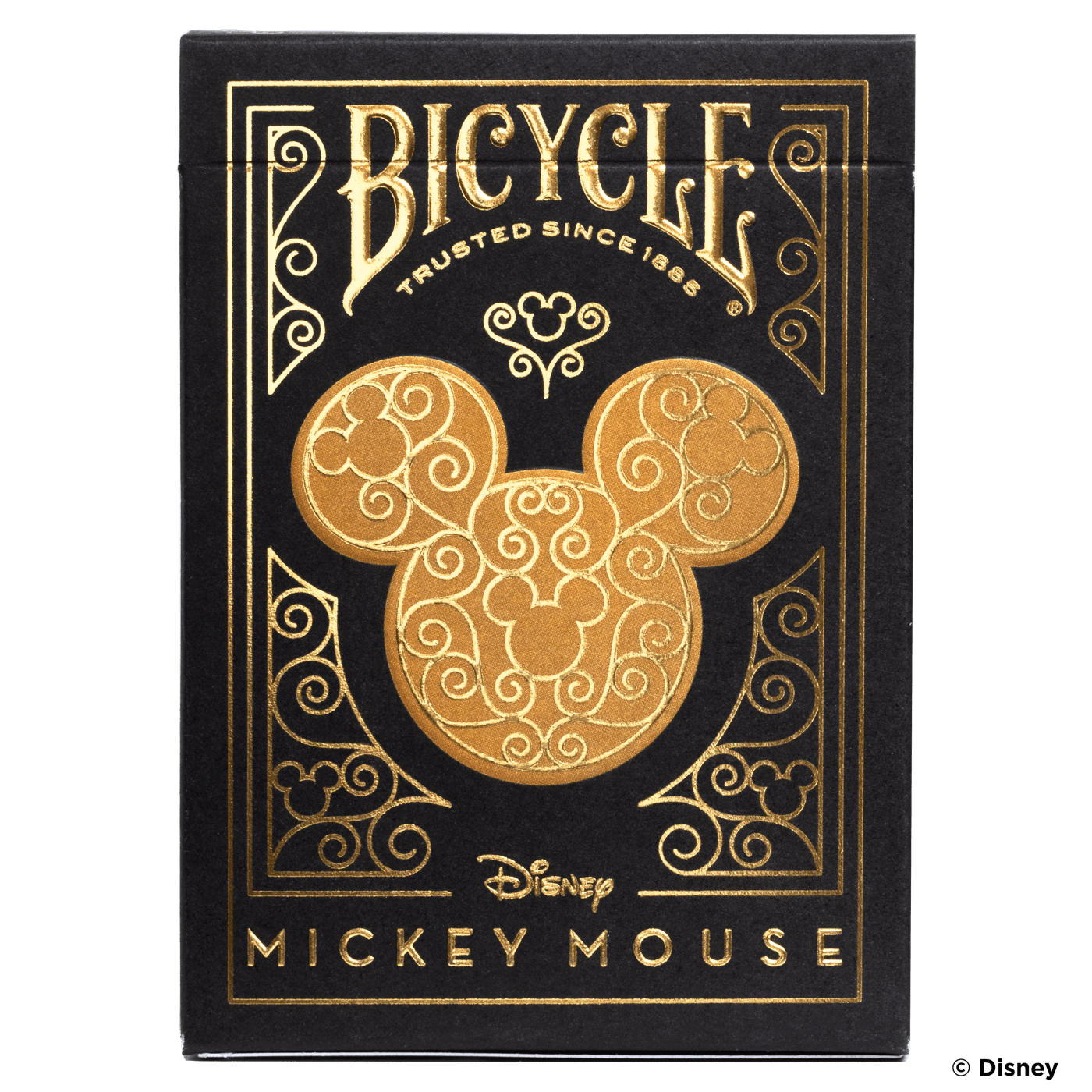 Disney Mickey Mouse inspired Black and Gold Playing Cards