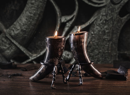 Tealight Candle Horn Set