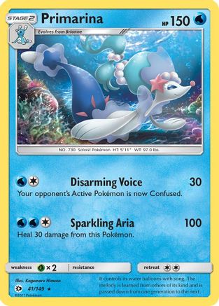 Primarina 041/149 - SM Base Set