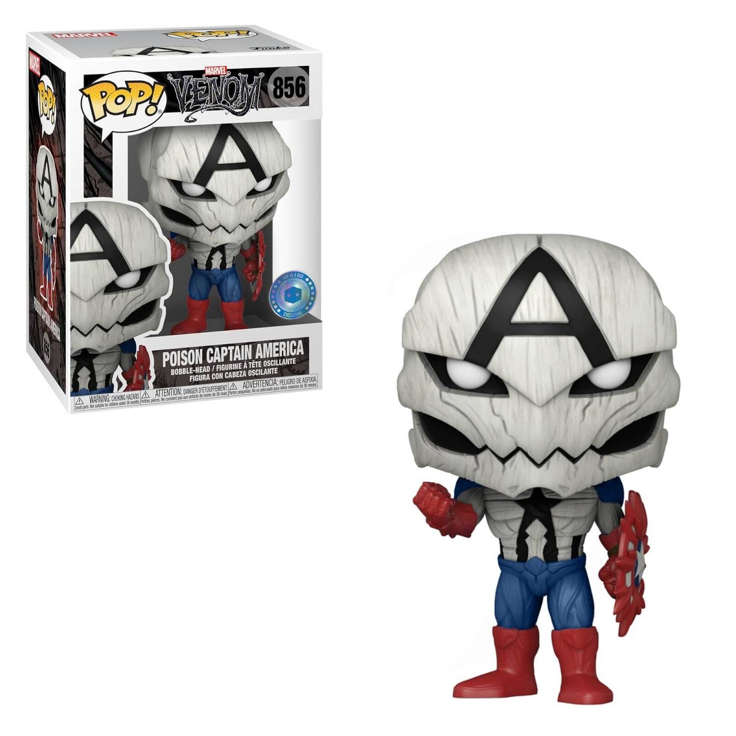 POP! Marvel: 856 Venom, Poison CPT America Exclusive