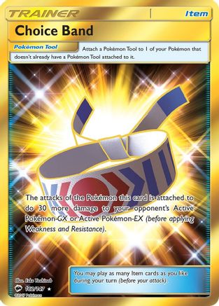 Choice Band (Secret) 162/147 - SM  Burning Shadows Holofoil